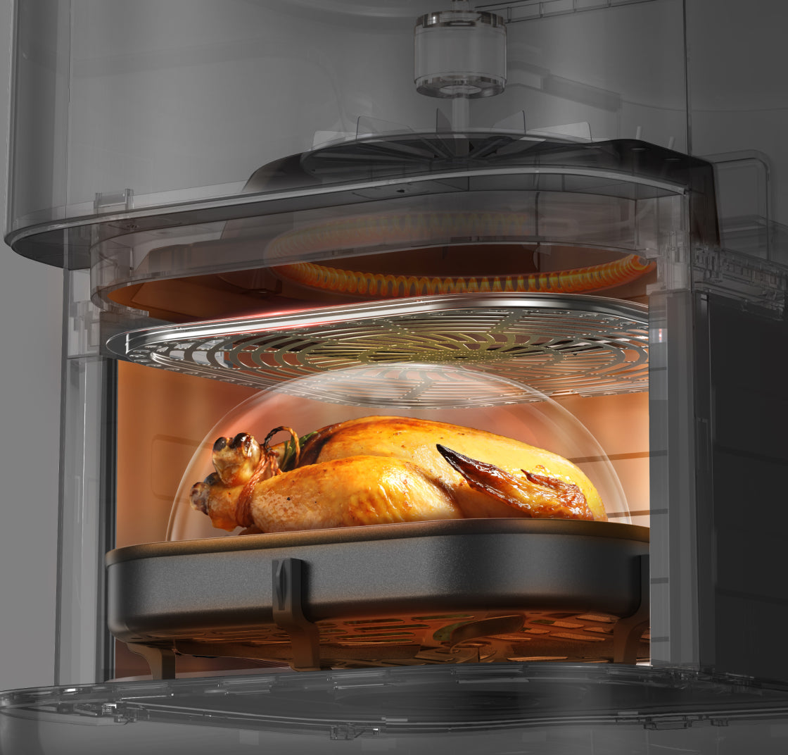 Safe Heating and Easy Cleaning with Metal Grate -