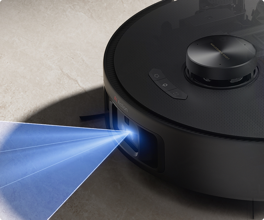 Binocular AI
Cameras Recognize Dirt Type
for Customized Cleaning Strategy -