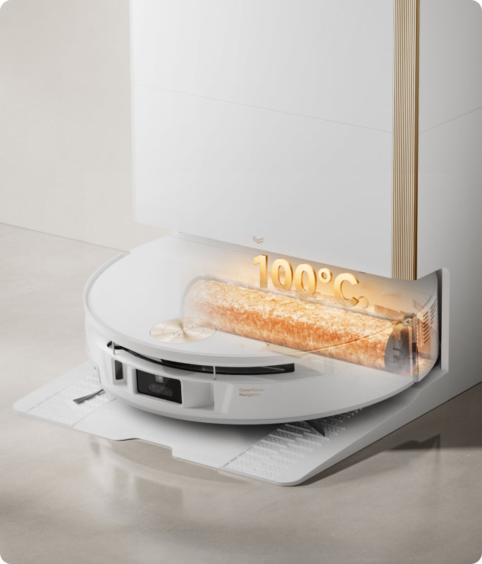 100°C (212°F)* High-Temperature Mop Washing -