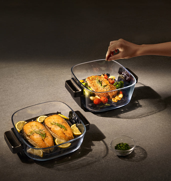 4L+2.5L Glass Bowls, Double Your Choice - 