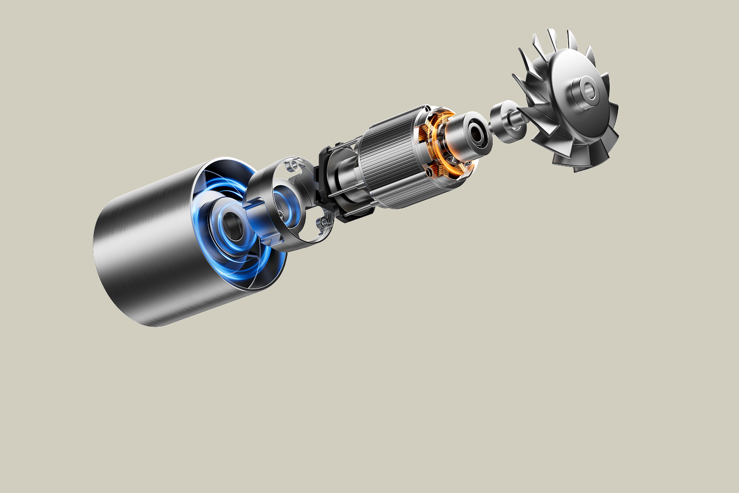 110,000 RPM High-Speed Motor for ultra-fast, salon-quality results - 