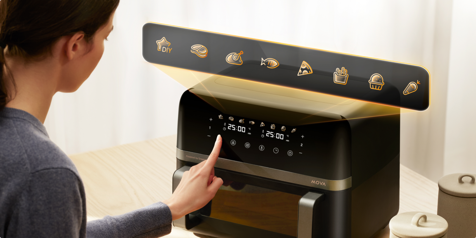 Simplify Cooking with 7 Preset Modes
&amp; 1 DIY Mode - 