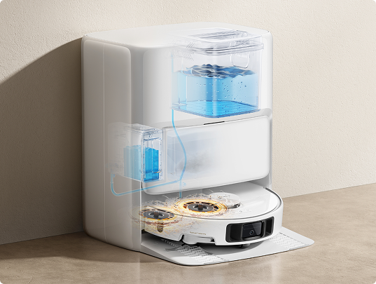 Cleans Mops & Refills Solution with Ease