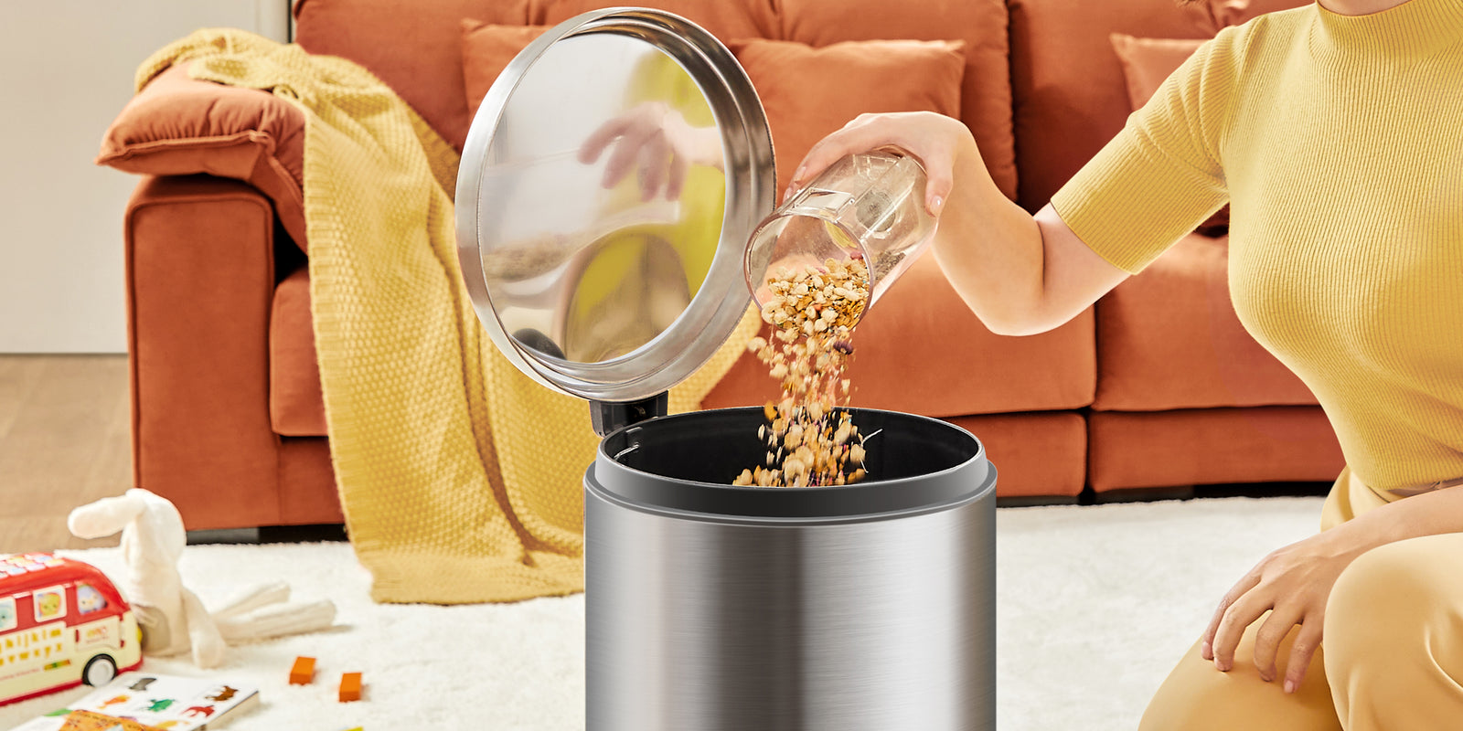 One Press to Dump Dirt - 
