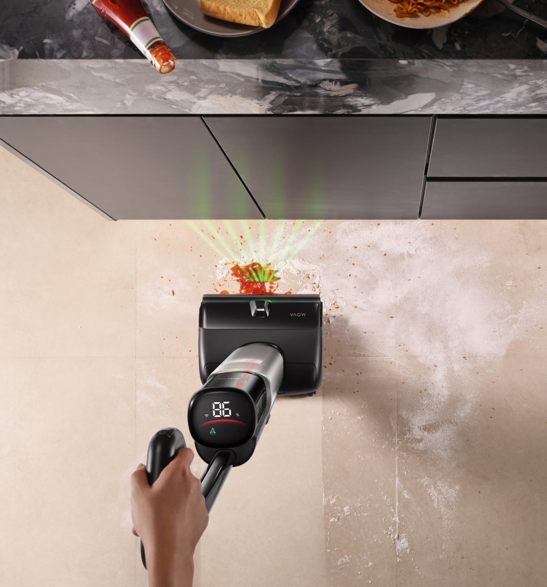 Identifies, Adjusts, Cleans - Smart Suction Adjustment