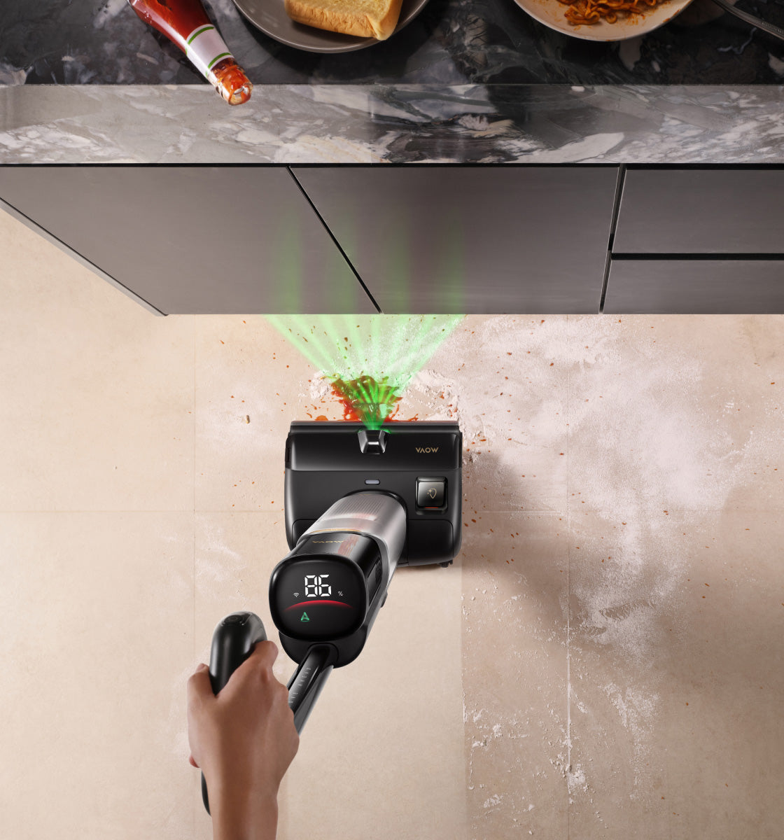 Identifies, Adjusts, Cleans - Smart Suction Adjustment