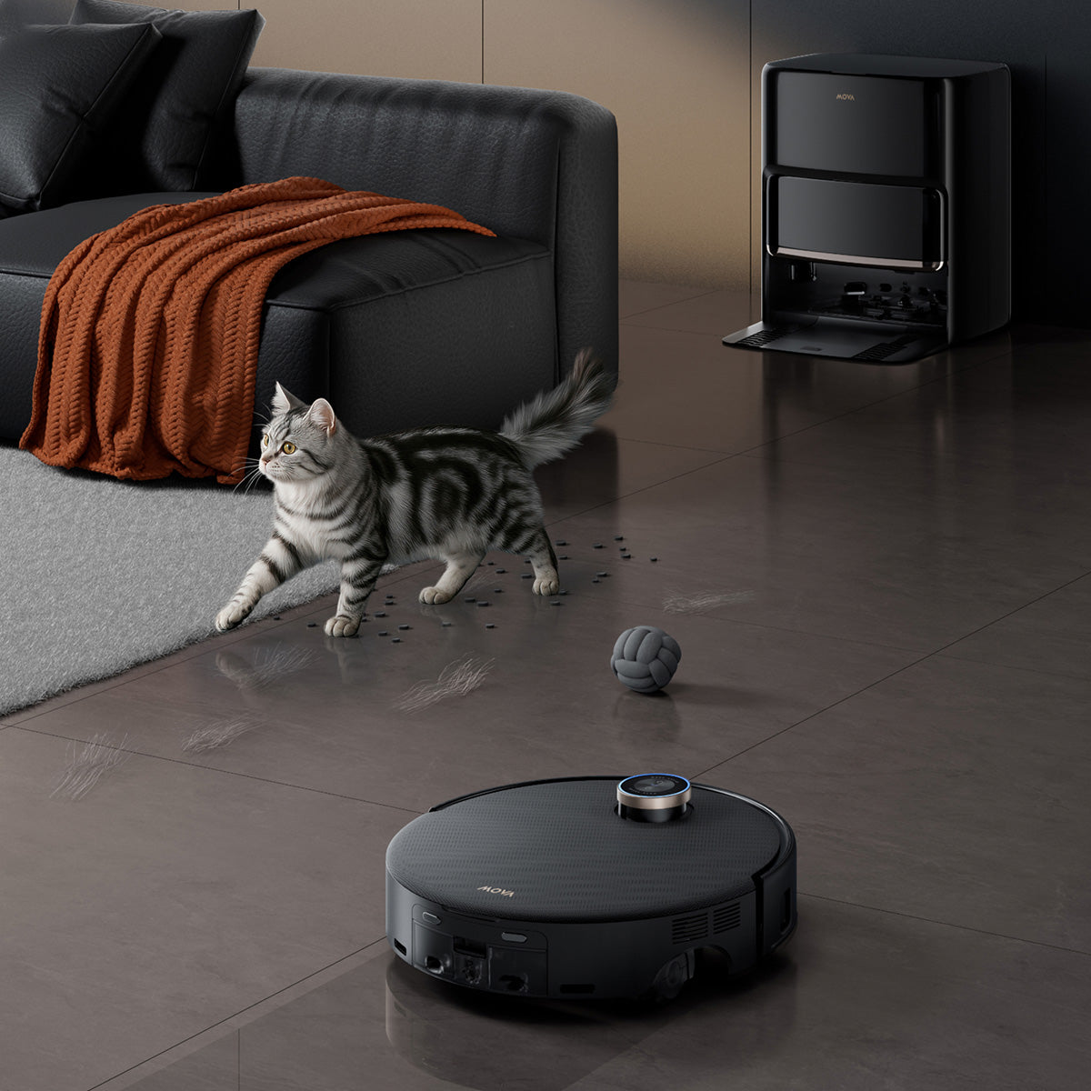 mova z60 ultra roller complete AI petmate mode – clean, entertain, capture fun moments - 