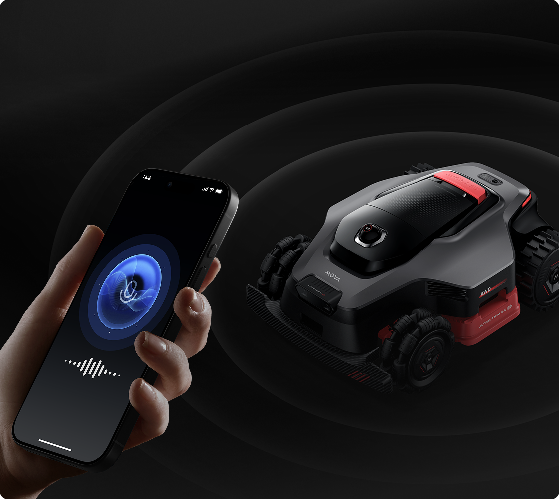 Live Audio - Speak through the mower to deter strangers intruding your yard.