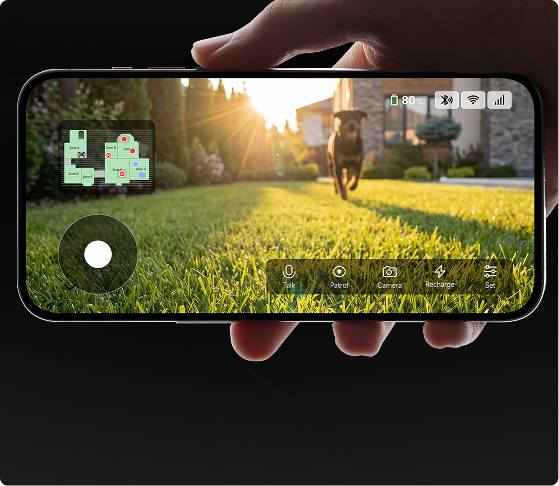 Live Video Tracking - AI Dual-Vision keeps a continuous eye on your yard.