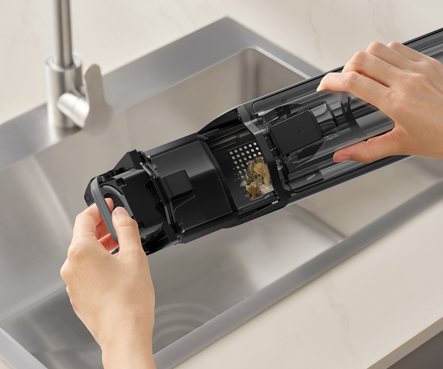 Hassle-Free Waste Disposal - Quick & Clean Filter Emptying
