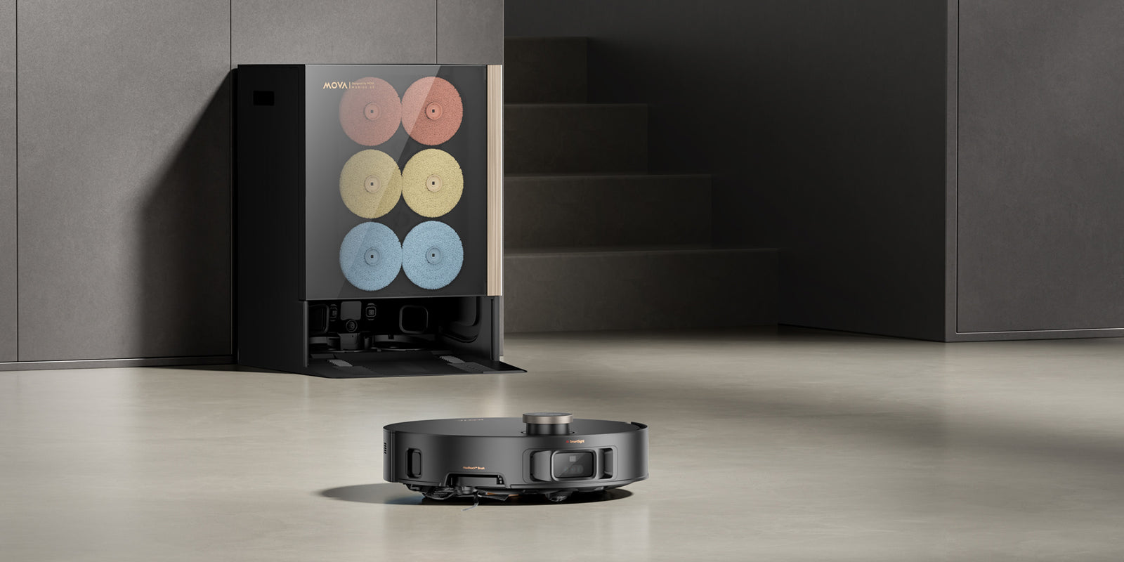 mobius 60 ai zoned cleaning with mopswap hub - 