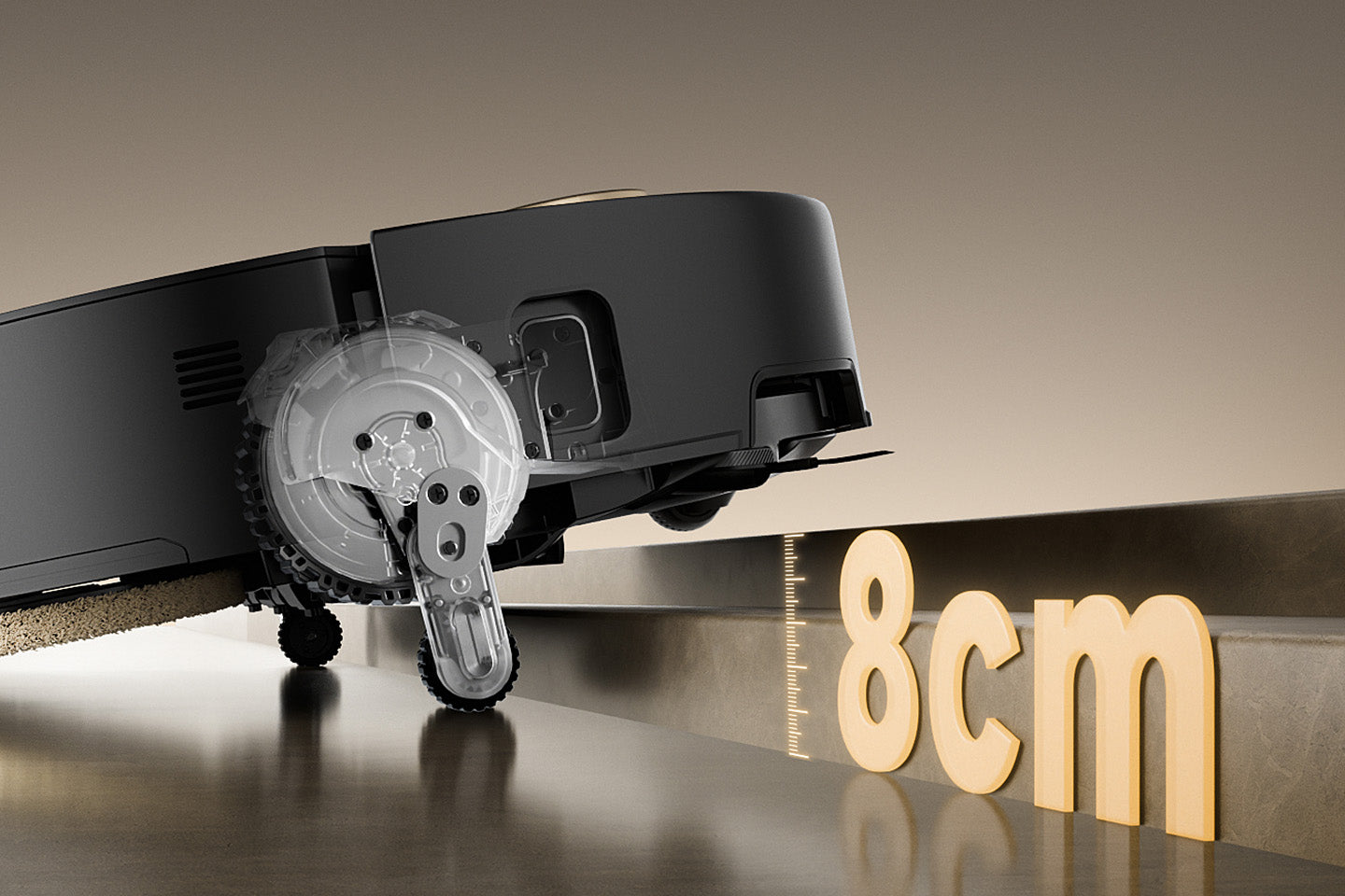 Up to 8cm Obstacle-Crossing - 