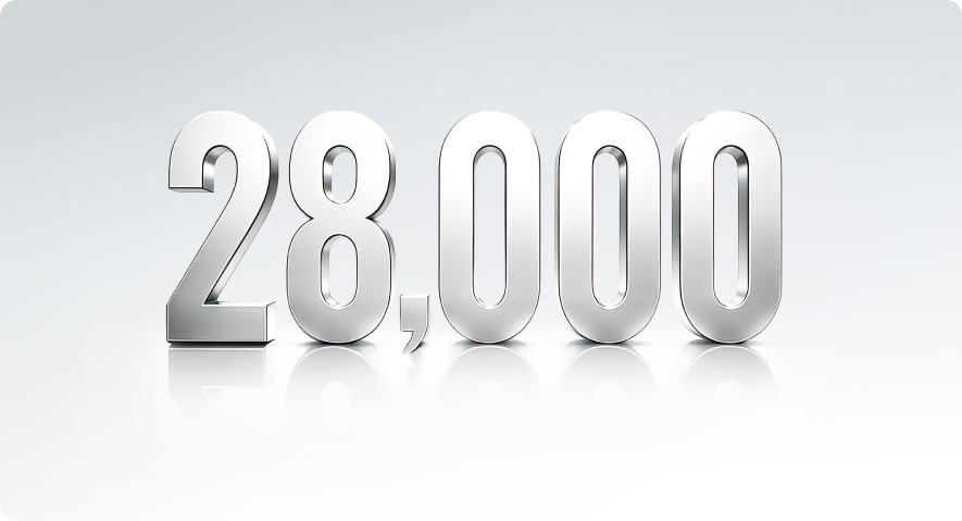  - 28,000RPM* Max Speed
