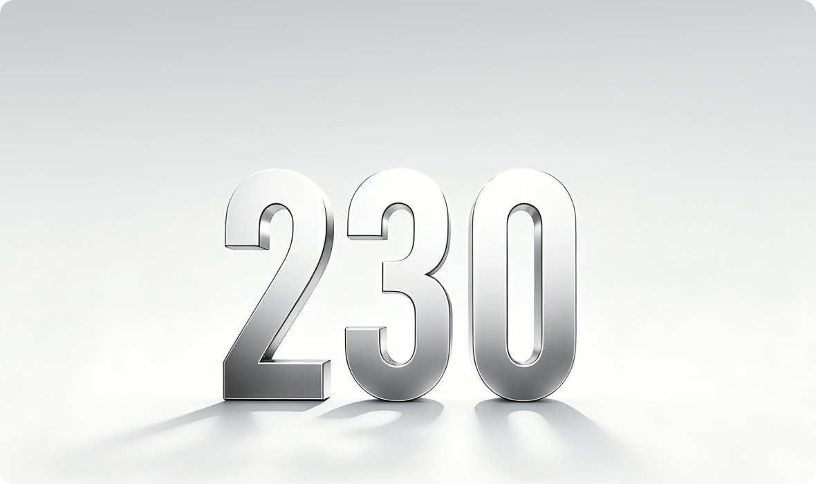 230RPM* - High Speed