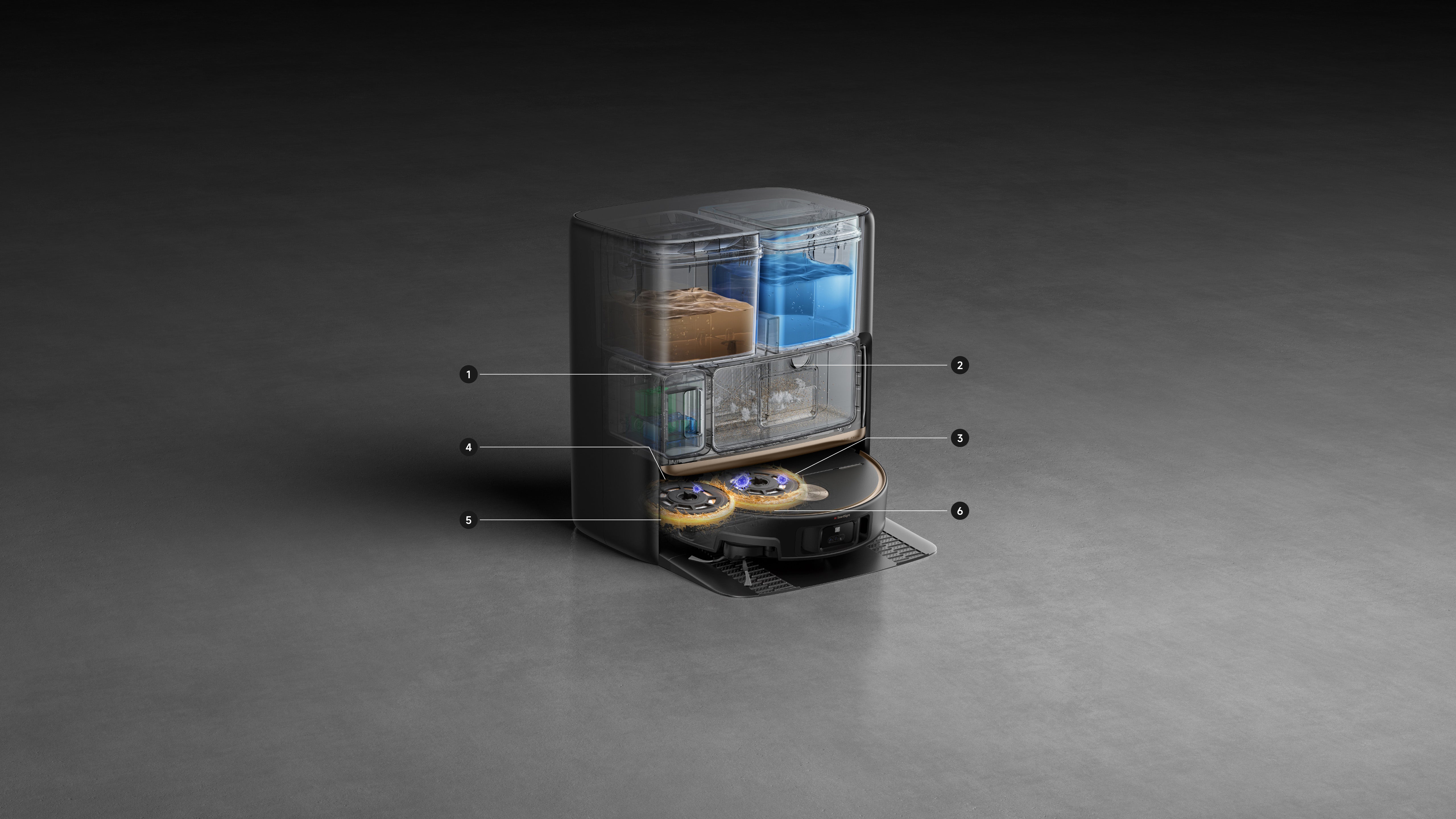 MOVA V70 Ultra Complete X Robot Vacuum Black Hands-Free Maintenance Dock