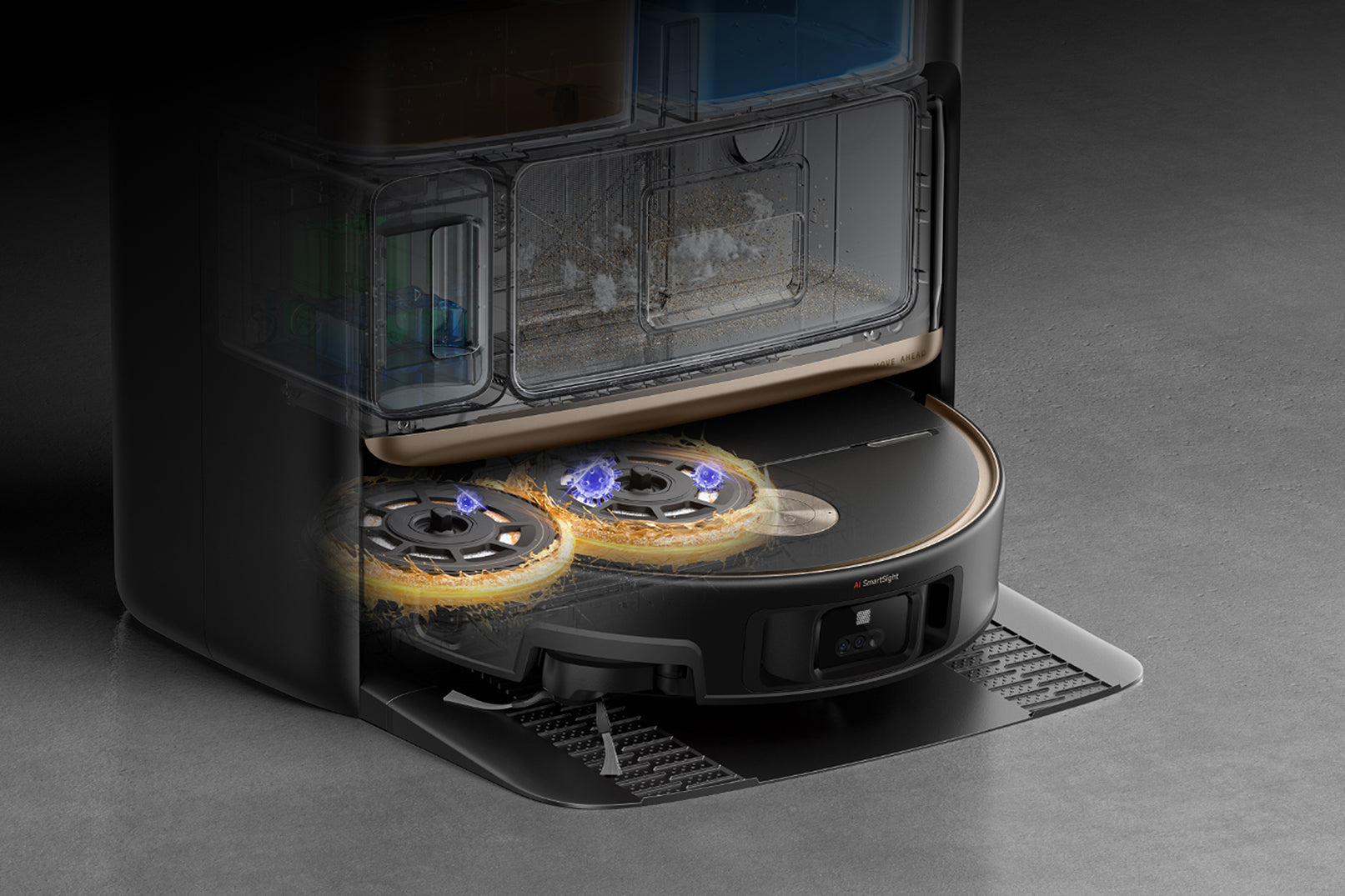MOVA V70 Ultra Complete X Robot Vacuum Black 100°C* PTC for JetSpray Dryboard™ 2.0