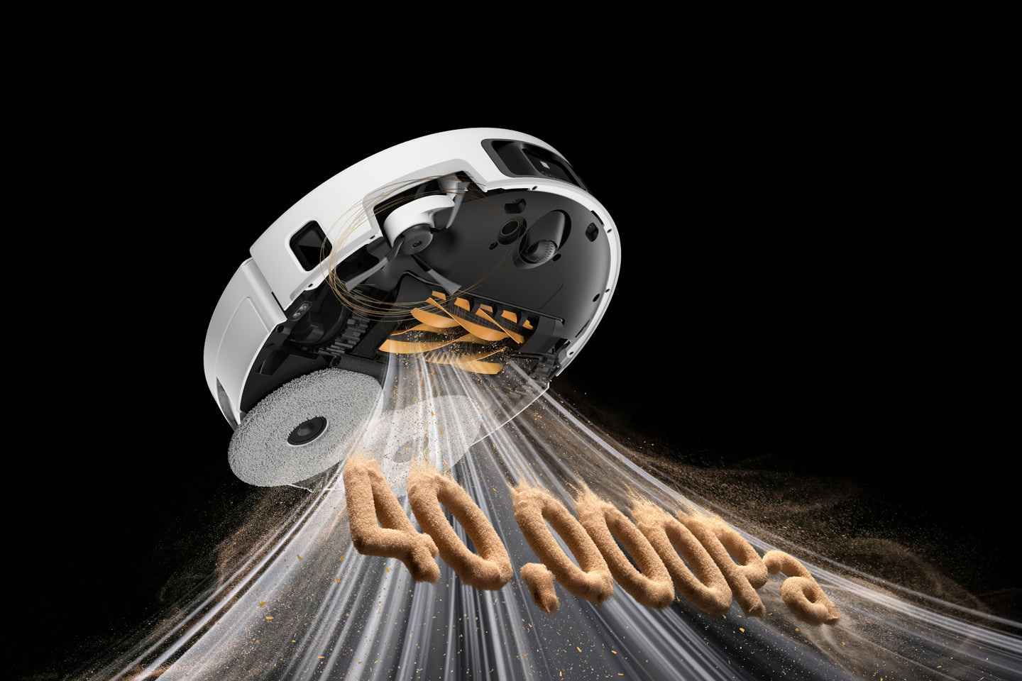 40,000Pa* Hurricane-Level Suction - 